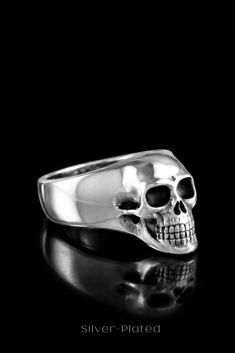 Skull Signet Ring – Bronze & Silver-Plated Finish | Limited Edition