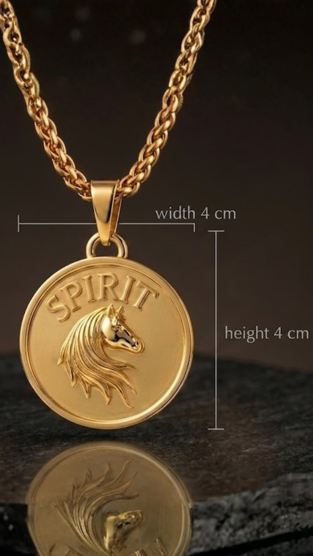 Collar Espíritu del Caballo | Hecho a Mano en Oro de 18k | Símbolo de Fuerza y Liberación