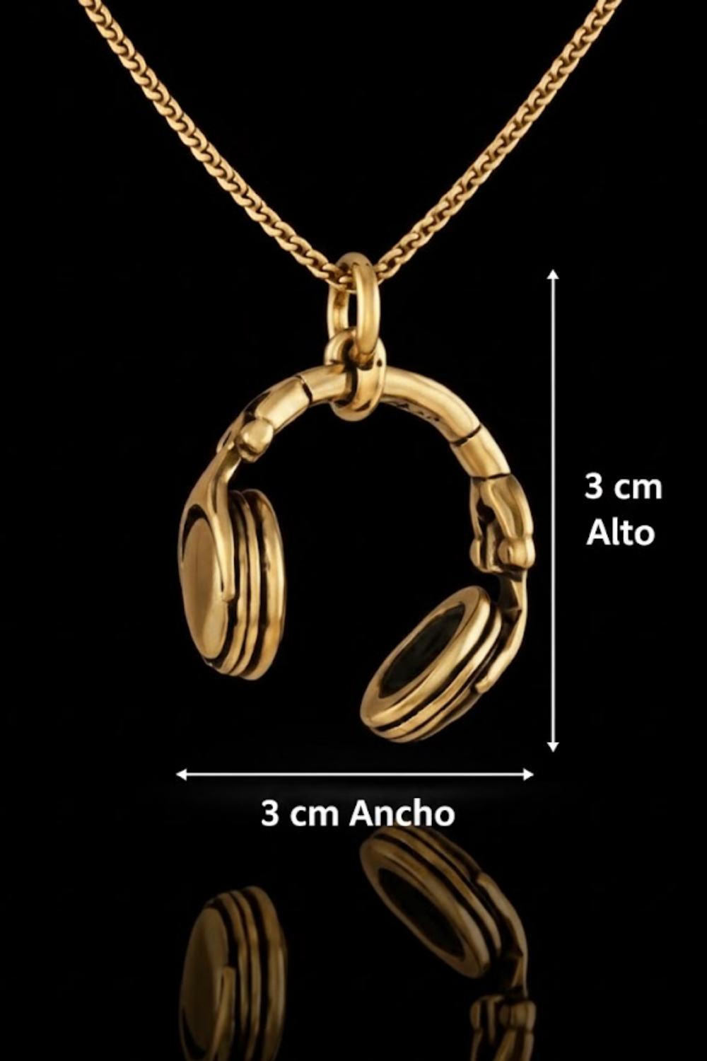 Headphones Necklace – Bronze & Silver-Plated Finish | Limited Edition