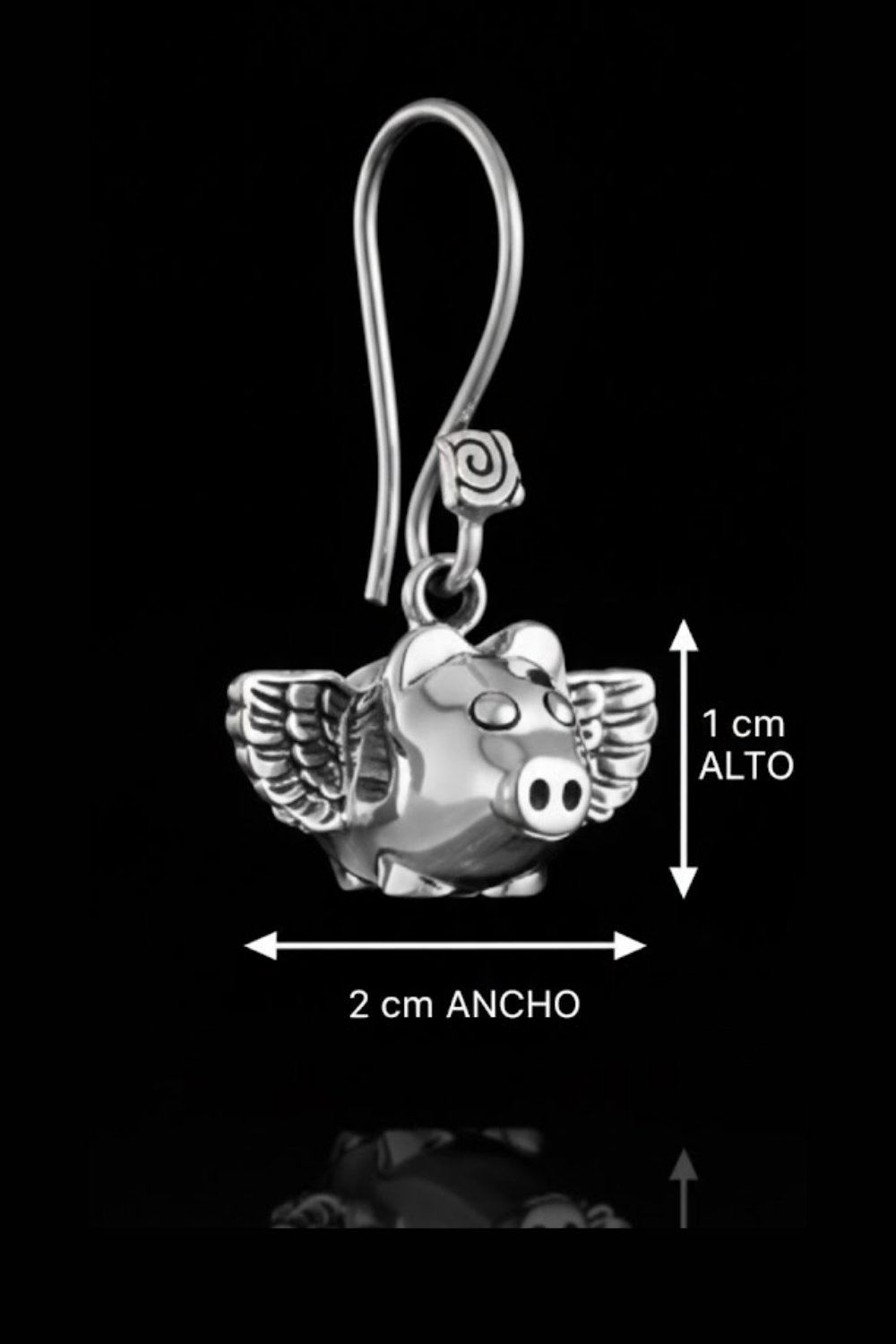 Flying Pig Earrings – Bronze & Silver-Plated Finish | Limited Edition