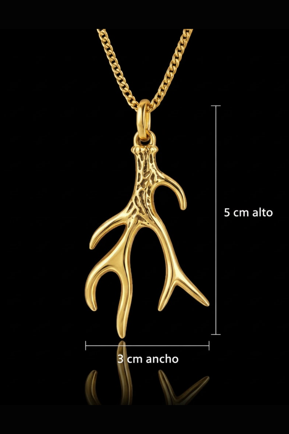 Deer Antler Necklace – Bronze & Silver-Plated Finish | Limited Edition