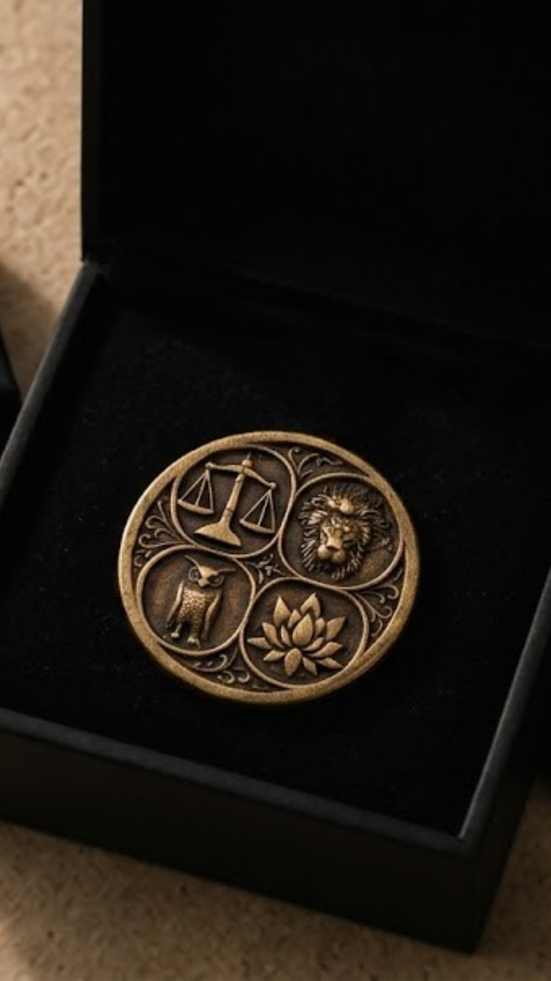 Memento Mori Coin Set | Memento Mori & 4 Virtues Coin | Handmade in 925 Sterling Silver & Bronze (Copy)