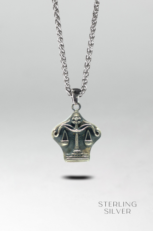 Collar con el signo del zodiaco Libra