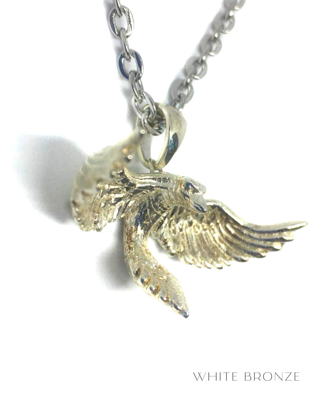 Collar de cuervo en plata de ley 925, baño de oro de 24k, cobre, bronce, para hombre y mujer