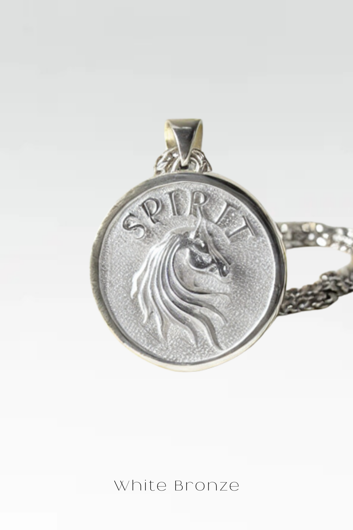 Collar espiritual, collar personalizado, bronce, plata esterlina, collar de oro de 24 km, collar de caballos