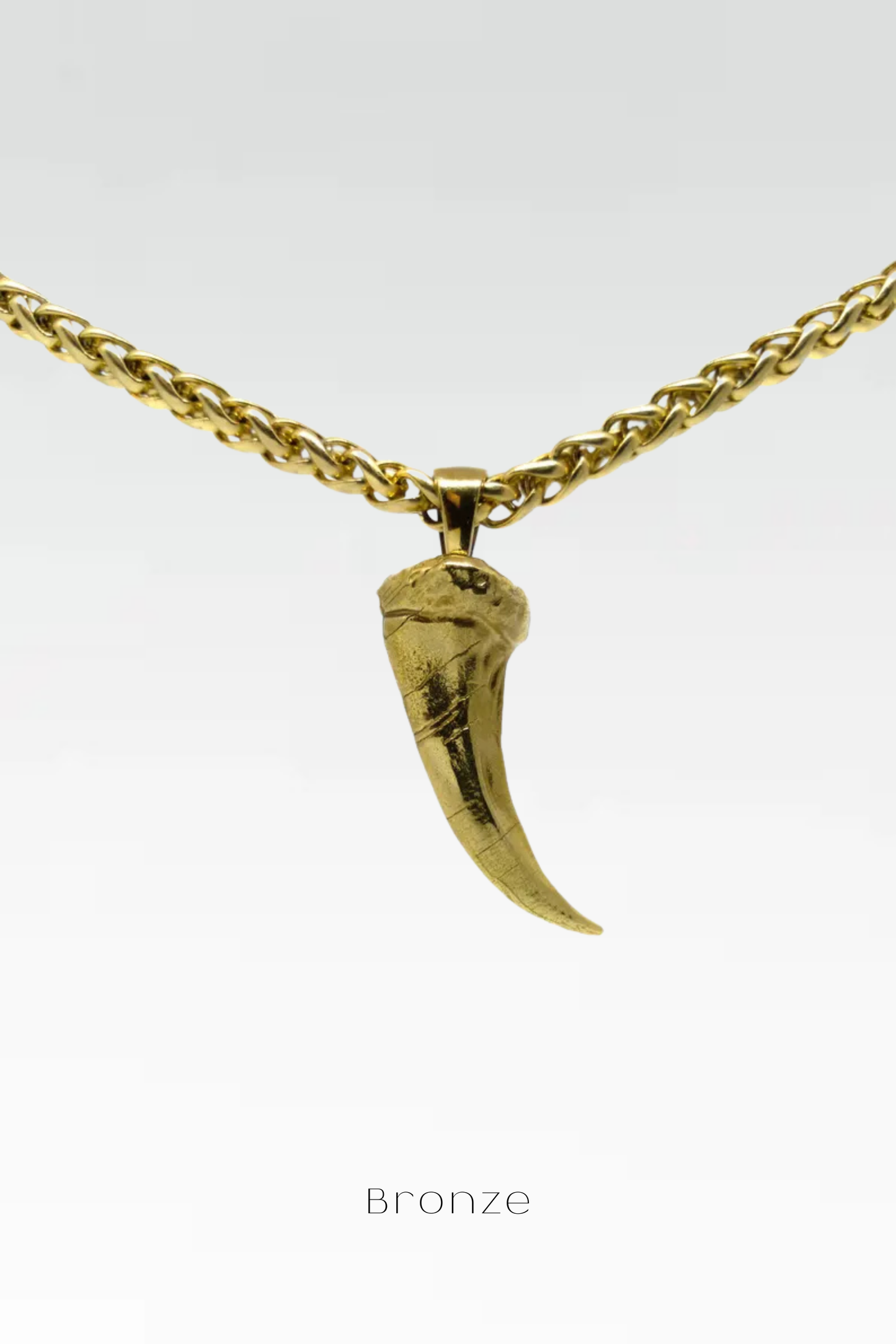 Wolf Claw Necklace Small – Handmade Pendant in Bronze, Sterling Silver & 24K Gold Plated | Symbol of Strength & Instinct