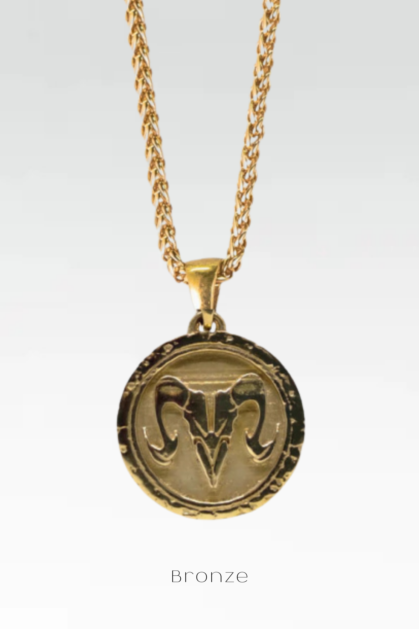 Collar de signo del zodiaco Aries, collar personalizable, bronce, plata esterlina, collar de horóscopo de oro de 24k