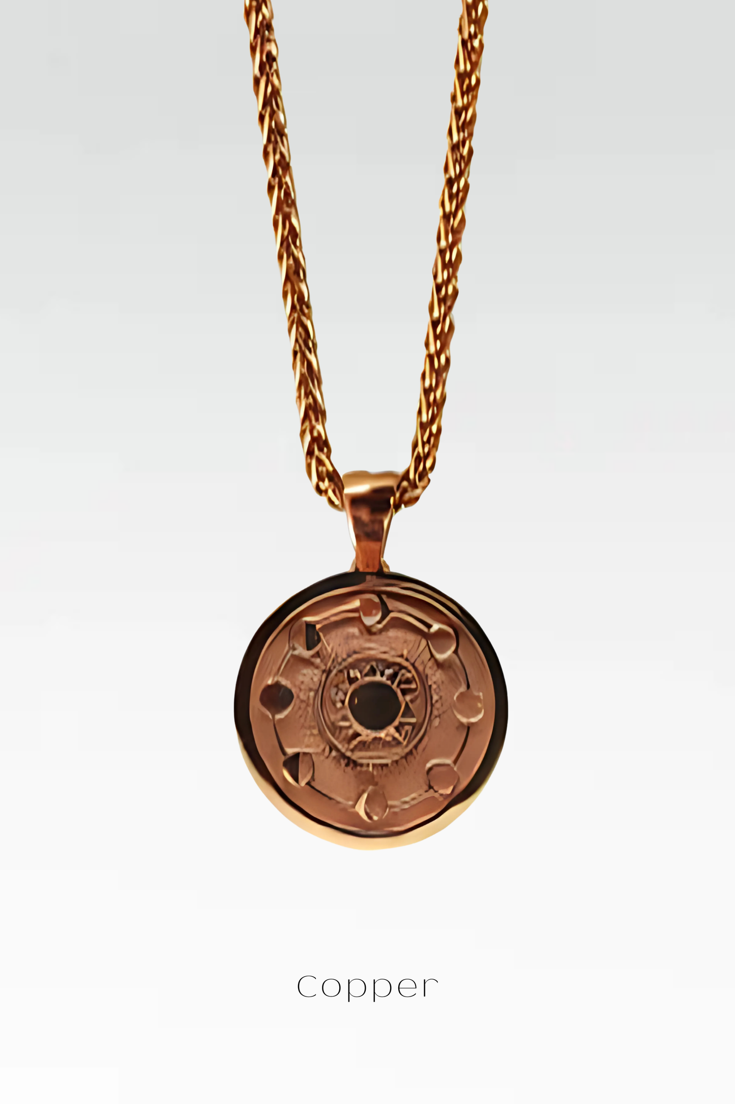 Collar de fases lunares, collar personalizado, collar de bronce, collar de plata esterlina, collar chapado de oro de 24 km, collar de luna, hecho a mano