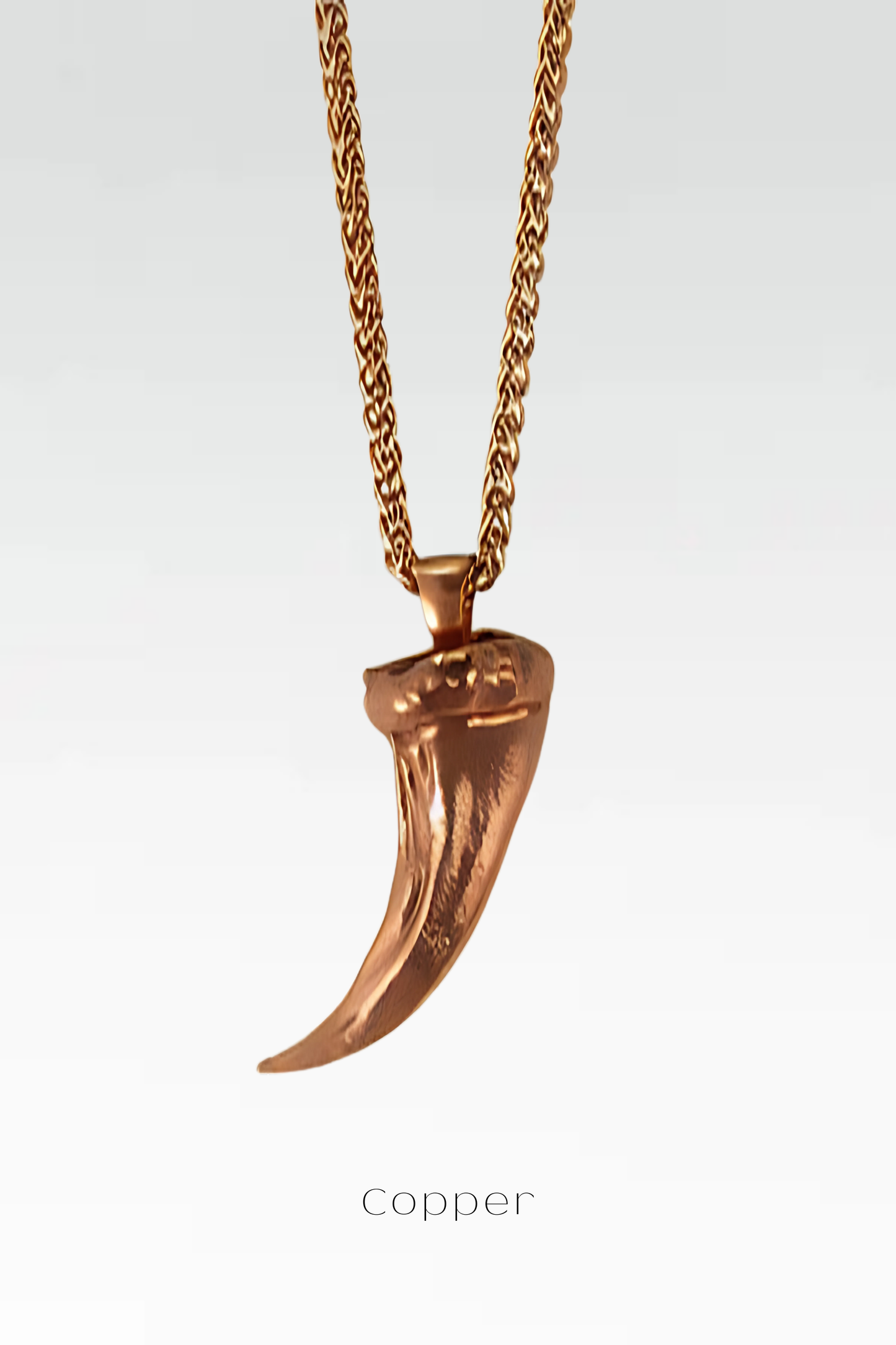 Wolf Claw Necklace Small – Handmade Pendant in Bronze, Sterling Silver & 24K Gold Plated | Symbol of Strength & Instinct