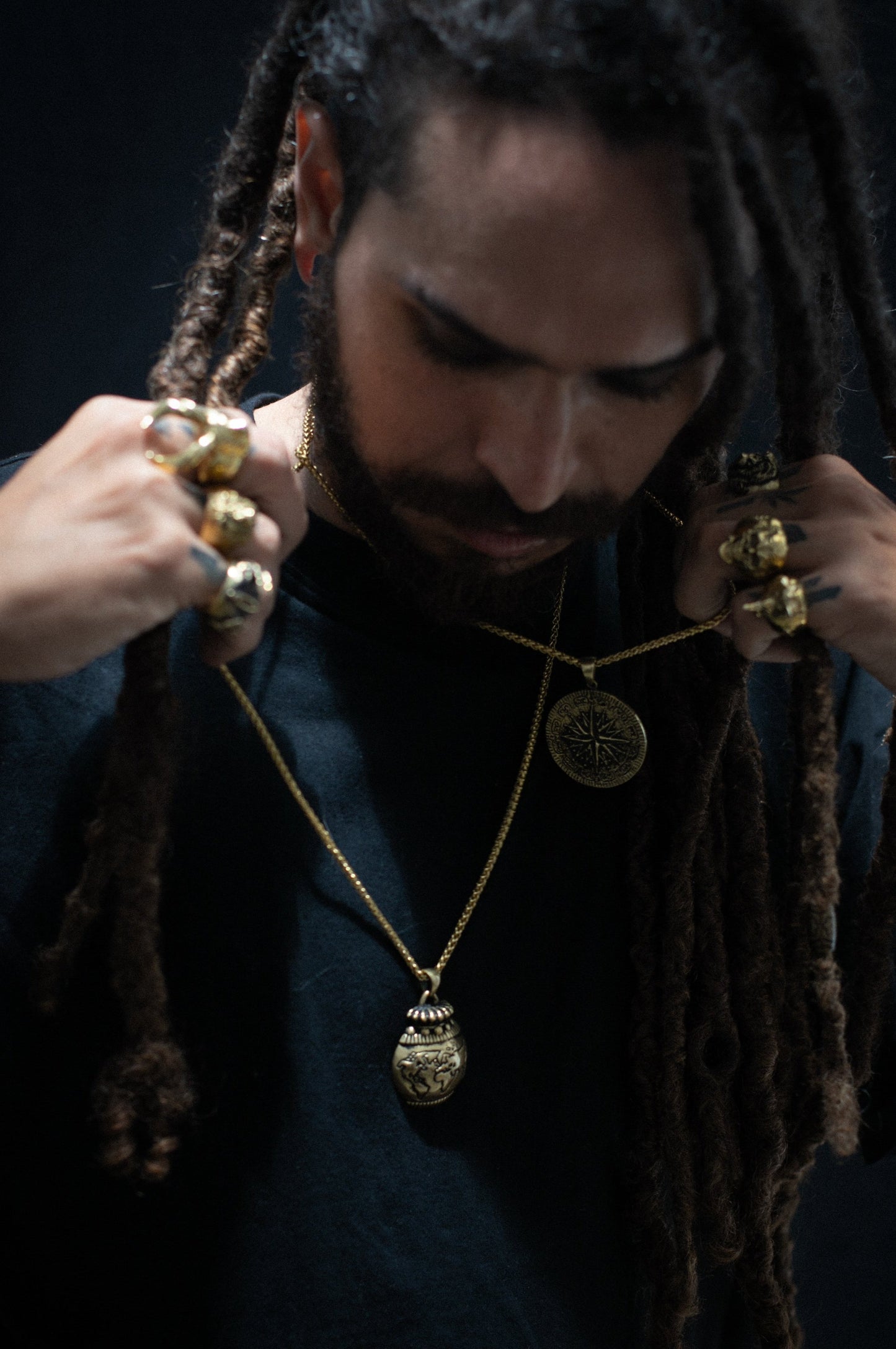 Planet earth necklace