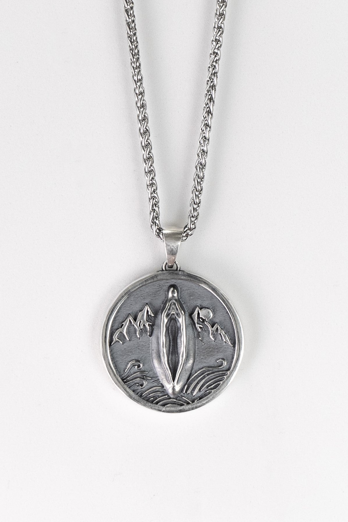 Collar Madre Earth, collar personalizado, bronce, plata esterlina, collar de oro de 24 km, collar de gaia