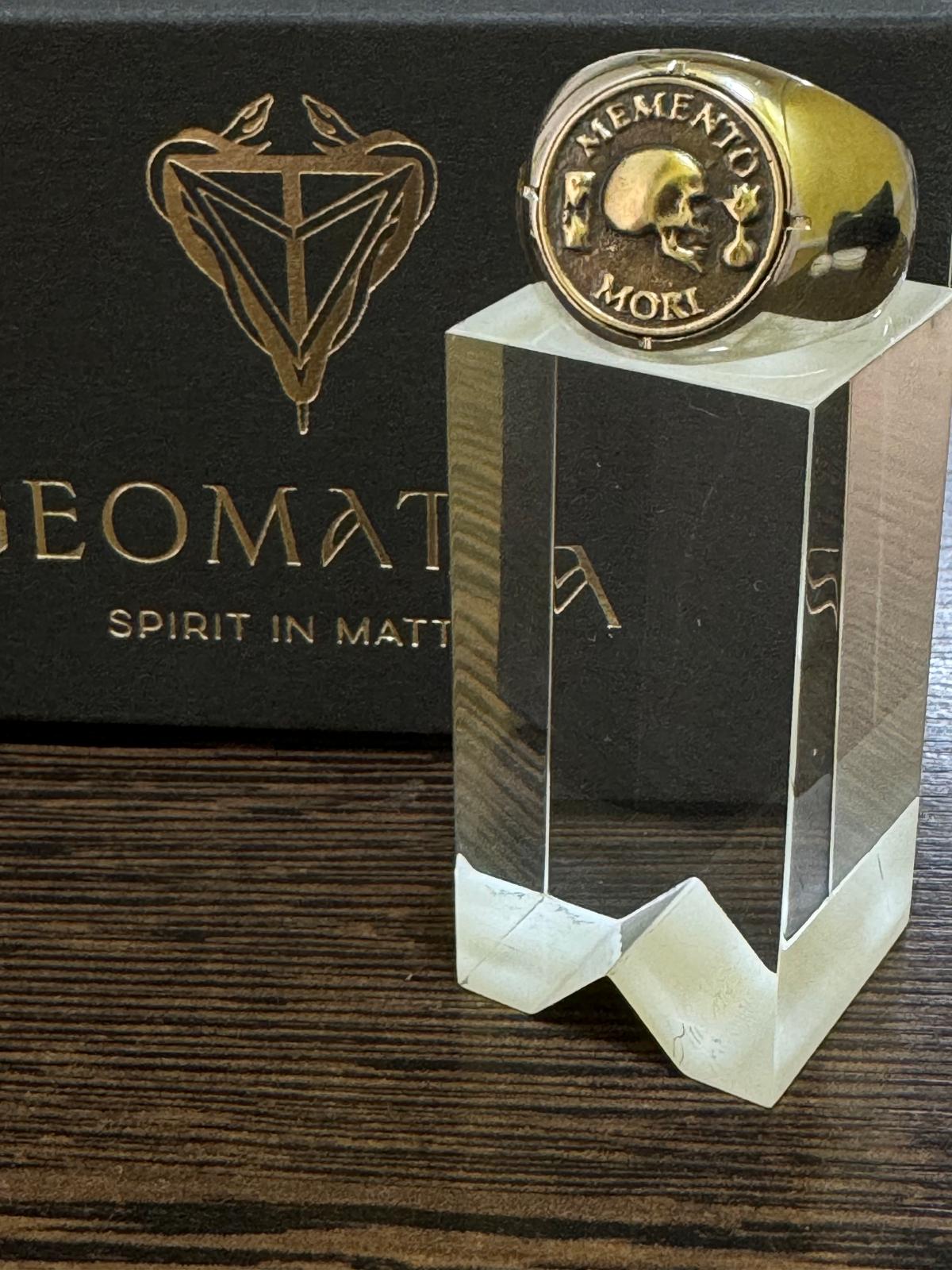 Memento Mori Signet Ring - Reminder of Mortality - Sterling Silver, 24K Gold plated, Bronze, Copper, amazing gift for men and women - Stoic