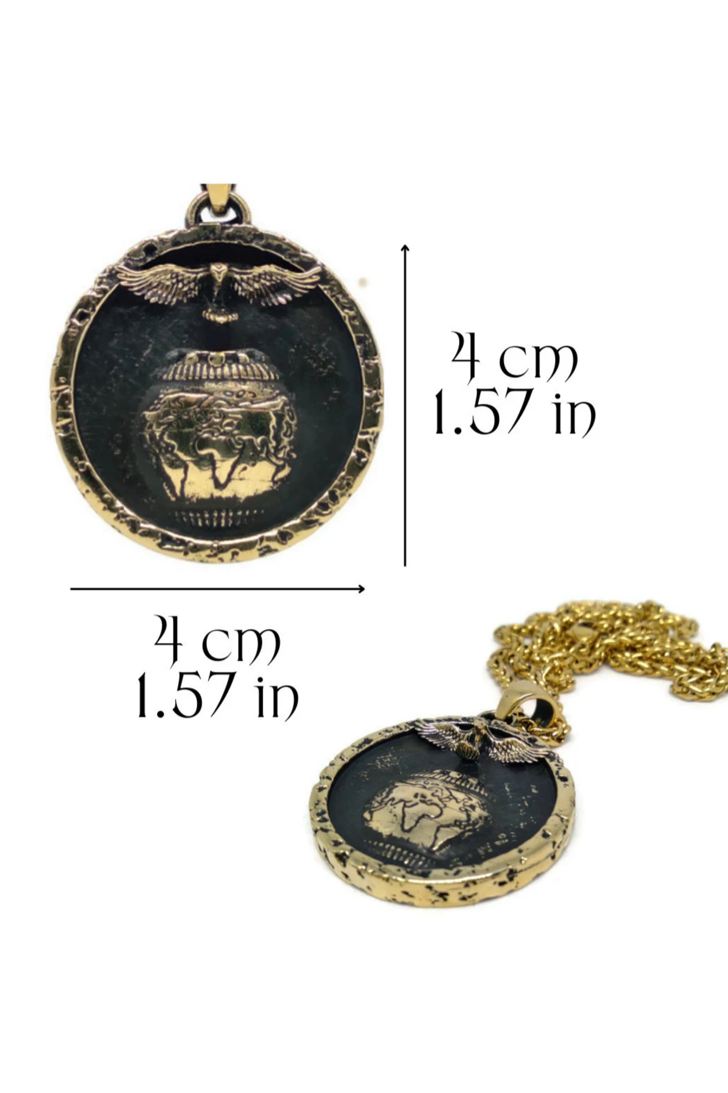 Collar en perspectiva, collar personalizable, bronce, plata esterlina, collar de oro de 24 km, colegio, empoderador