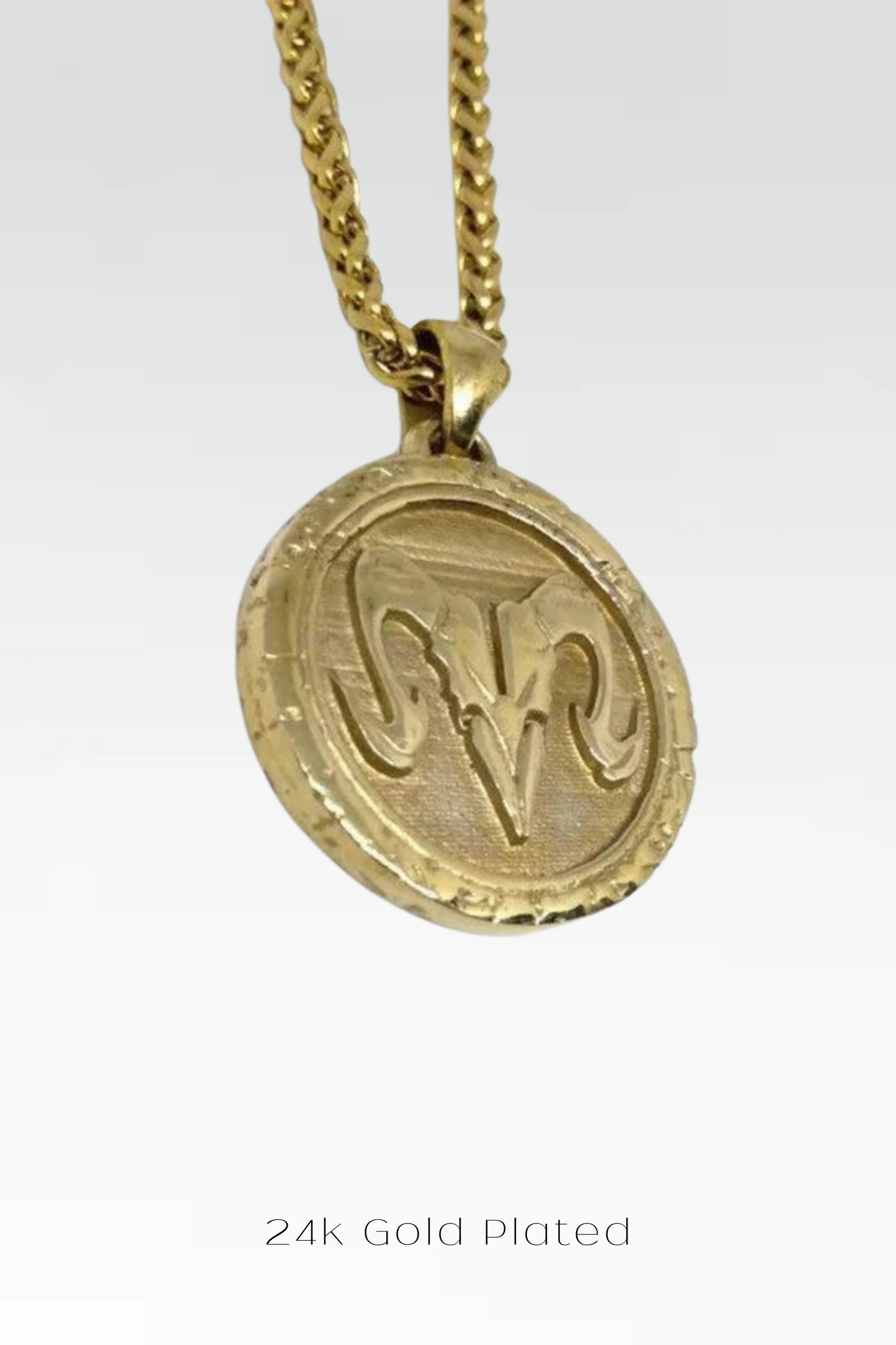 Collar de signo del zodiaco Aries, collar personalizable, bronce, plata esterlina, collar de horóscopo de oro de 24k