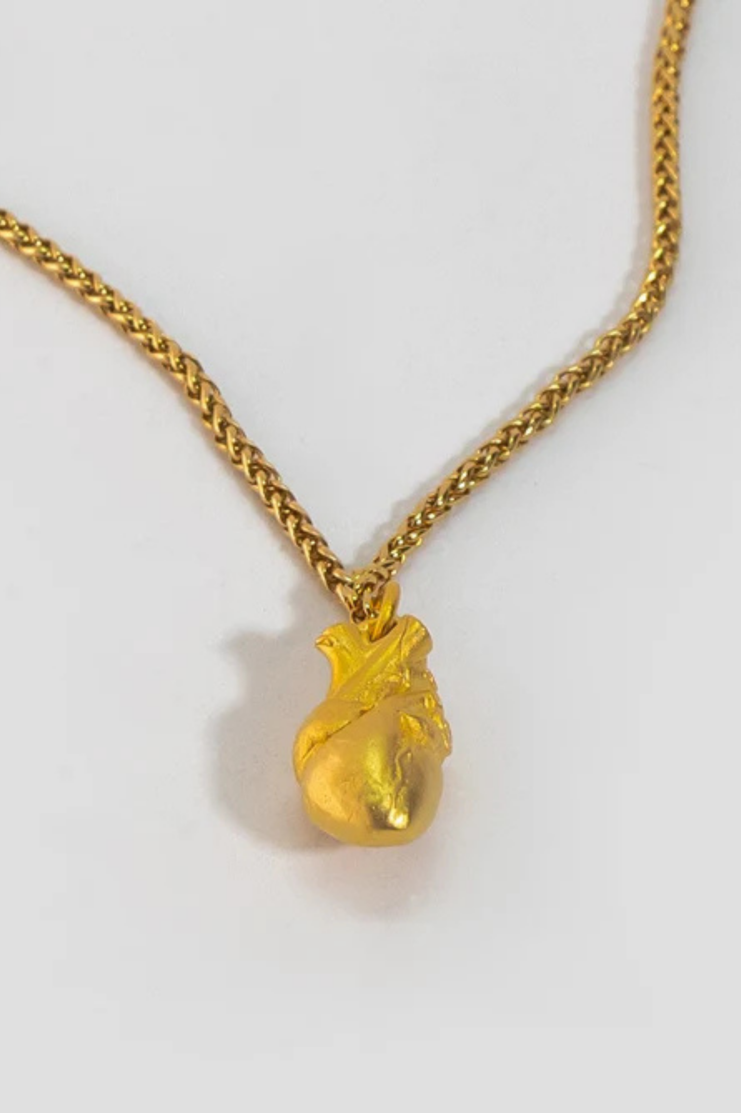 Anatomical Heart Necklace – Handmade Pendant in Sterling Silver, Bronze or 24k Gold Plated