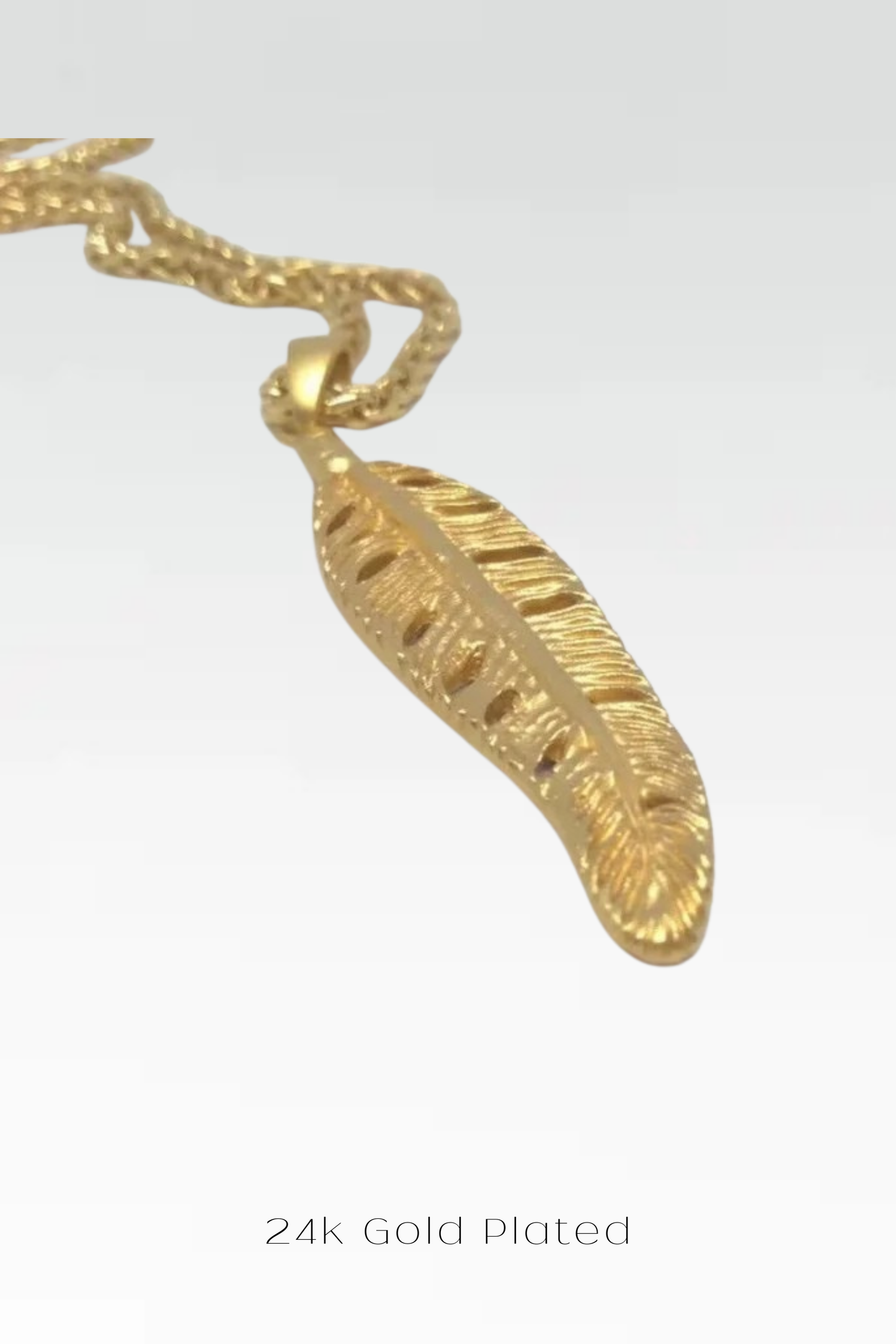 Collar de plumas – Colgante hecho a mano en plata de ley 925, chapado en oro de 24 quilates, bronce y cobre | Regalo simbólico unisex