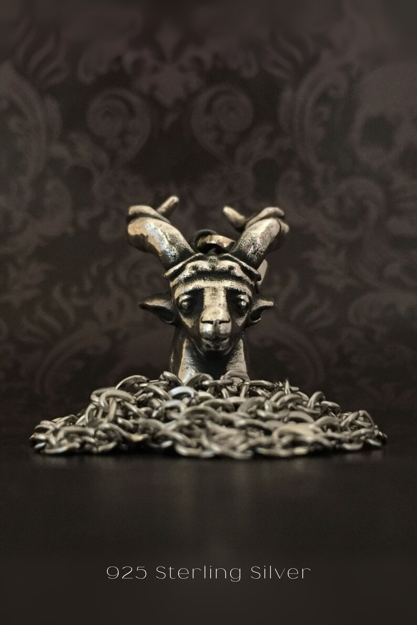 Joyería del zodiaco Capricornio: collar hecho a mano de bronce, plata y chapado en oro de 24 quilates