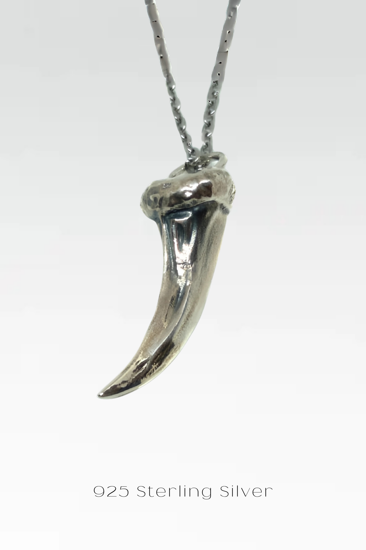 Wolf Claw Necklace Small – Handmade Pendant in Bronze, Sterling Silver & 24K Gold Plated | Symbol of Strength & Instinct