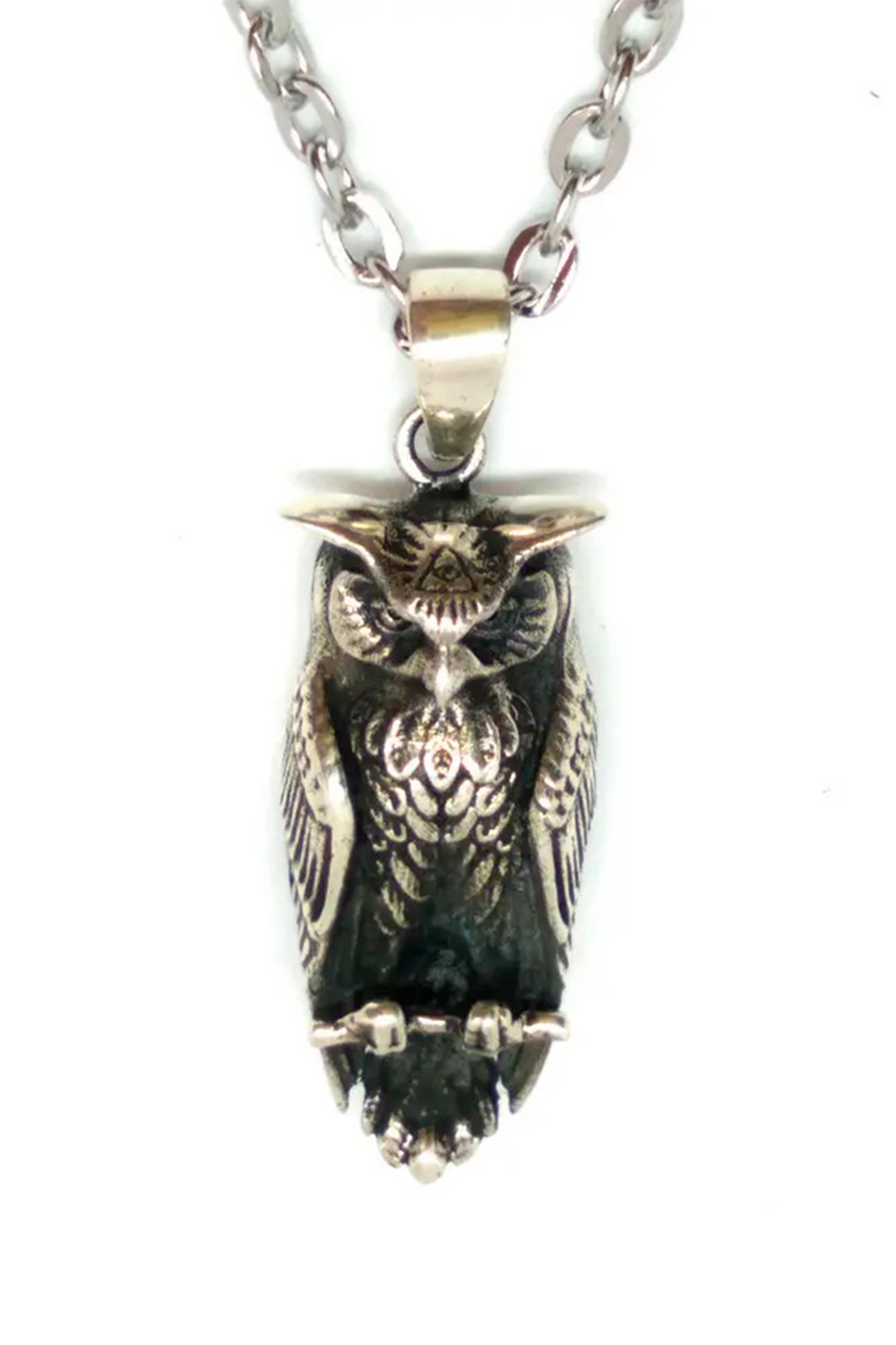 Collar de Búho – Colgante hecho a mano en plata de ley o chapado en oro de 24 quilates