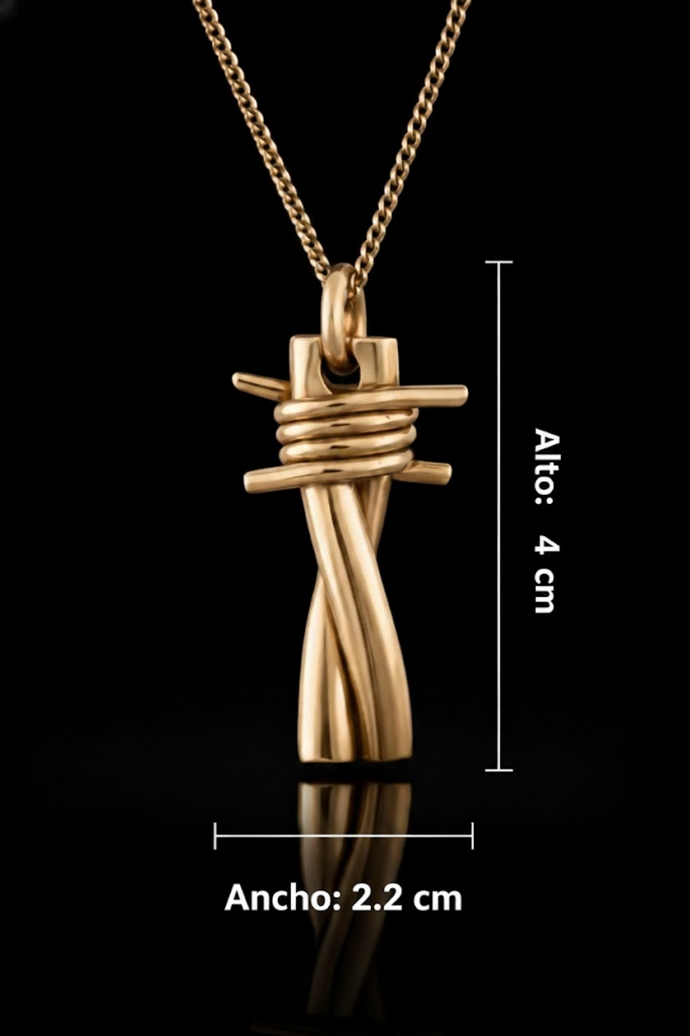 Collar de alambre de púas – Acabado en bronce y plateado | Edición limitada