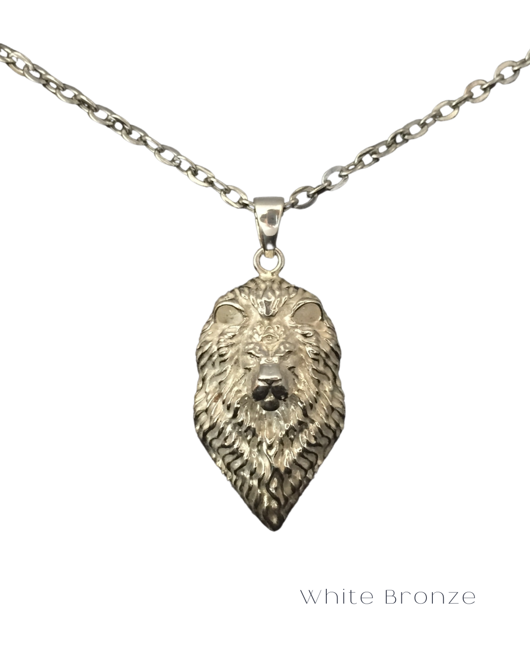 Collar de león, collar personalizado, bronce, plata esterlina, collar de oro de 24 km, collar de zodiaco Leo, pequeño