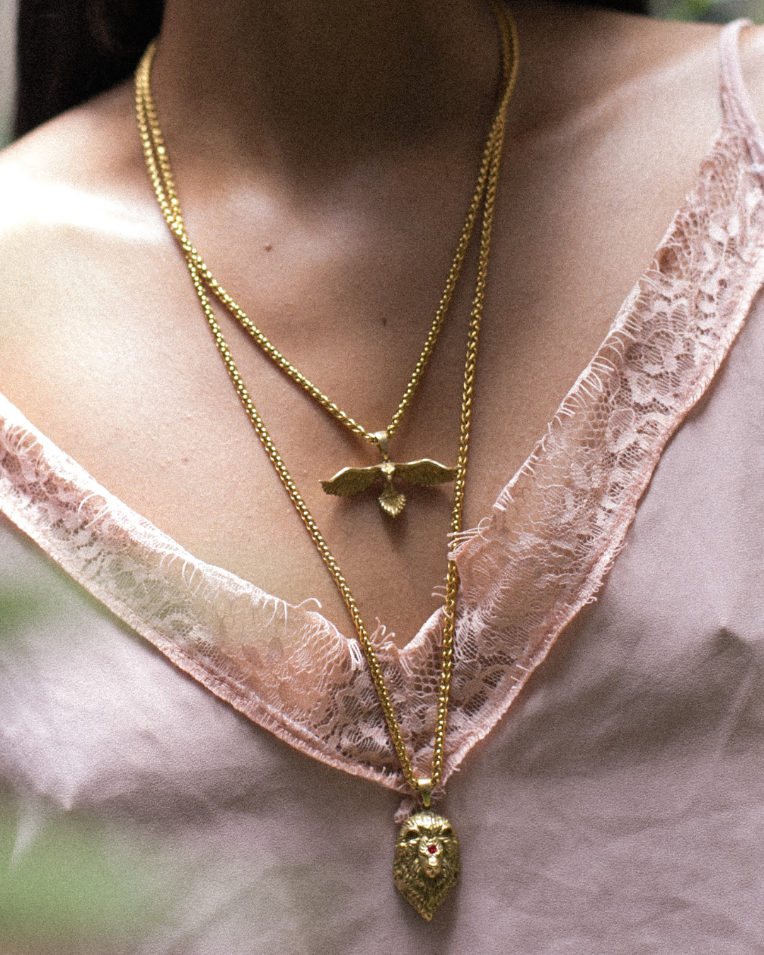 Collar de cuervo en plata de ley 925, baño de oro de 24k, cobre, bronce, para hombre y mujer
