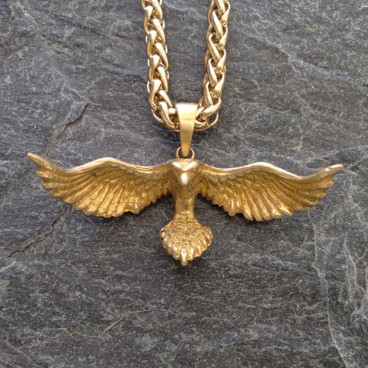 Collar de cuervo en plata de ley 925, baño de oro de 24k, cobre, bronce, para hombre y mujer