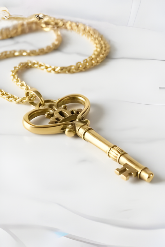 Key Necklace – Talisman of New Beginnings, Doors & Destiny | 18K Gold