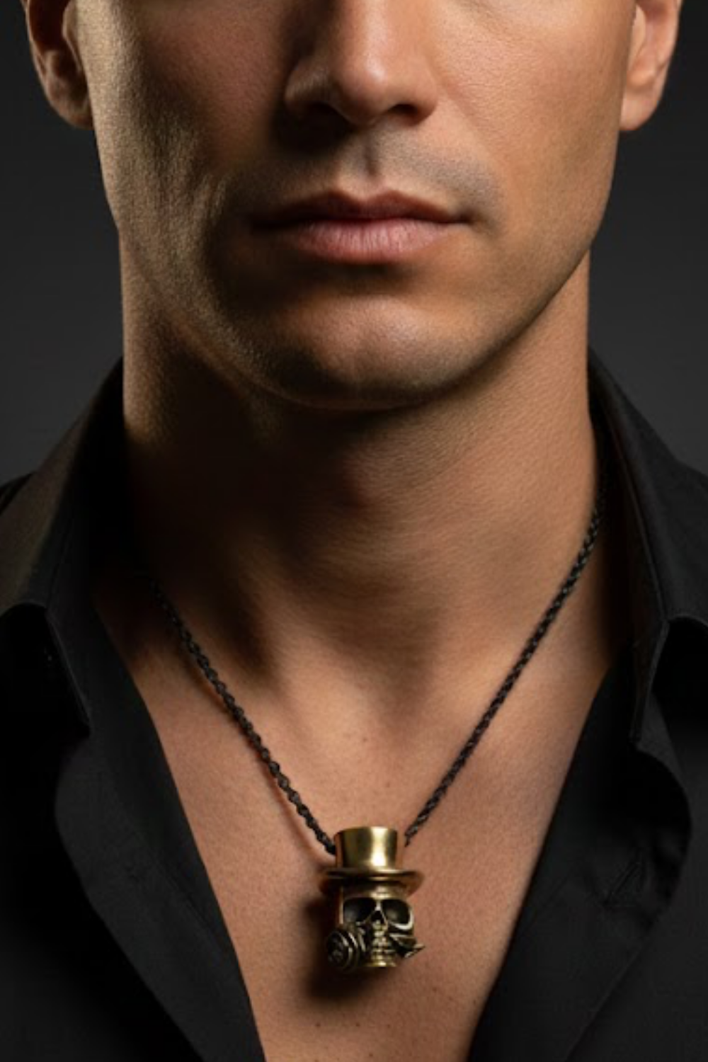 Baron Samedi Necklace – Symbolic Bronze & Silver-Plated Finish | Limited Edition