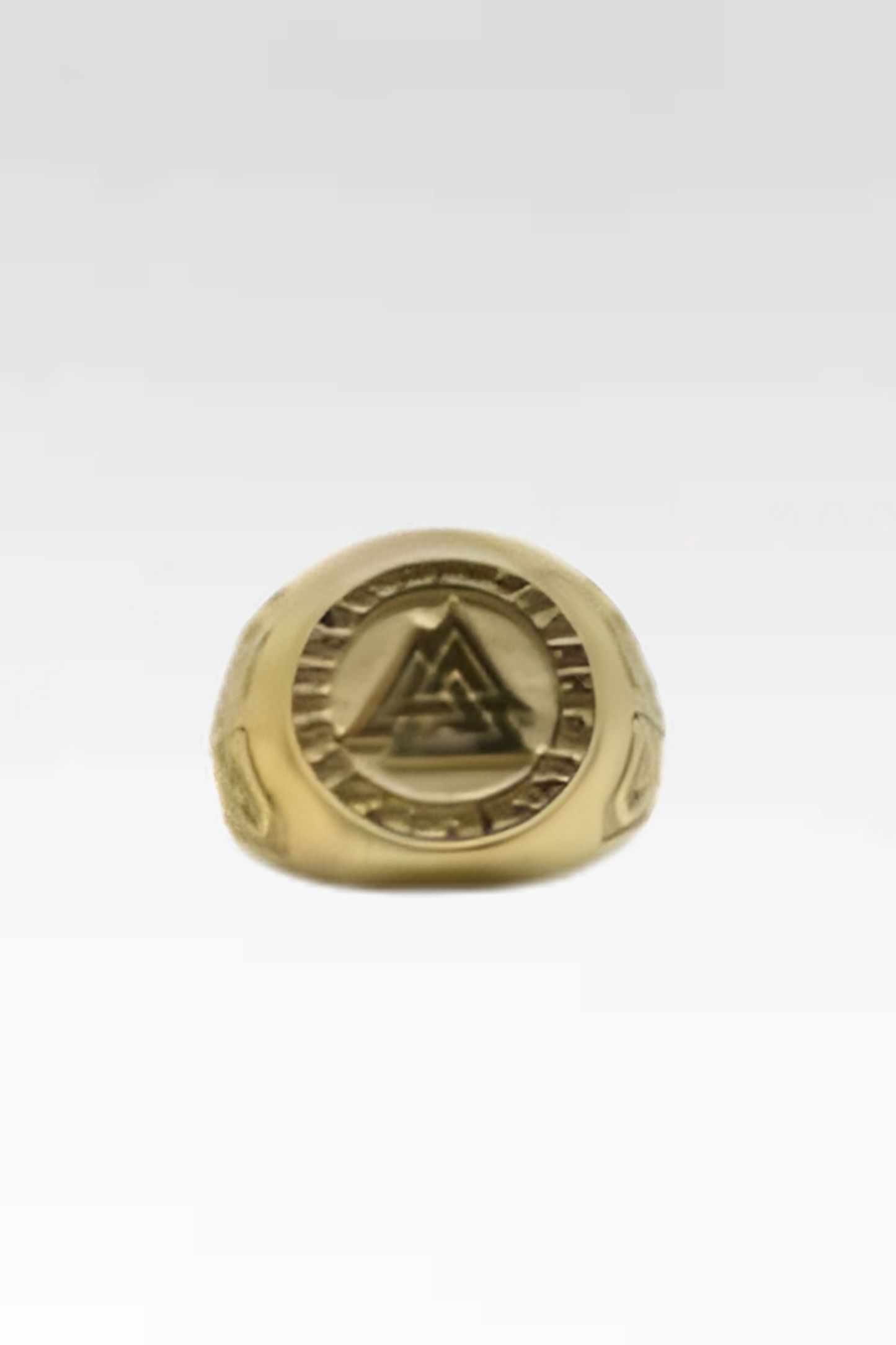 Handmade Magic Rune Ring | Symbol of Protection, Power & Ancient Wisdom | Bronze, 925 Sterling Silver, Copper, 24K Gold Plated