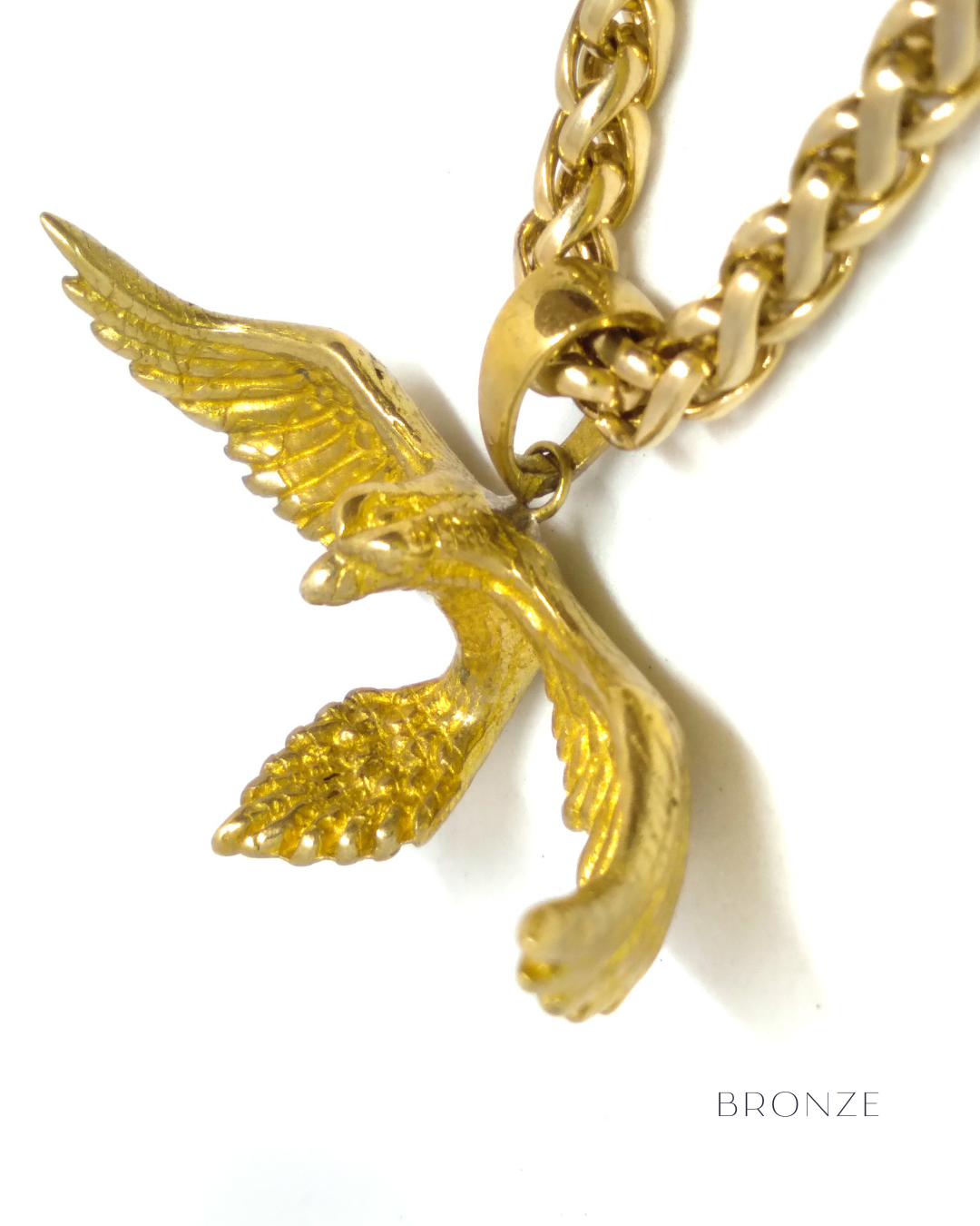 Collar de cuervo en plata de ley 925, baño de oro de 24k, cobre, bronce, para hombre y mujer 
