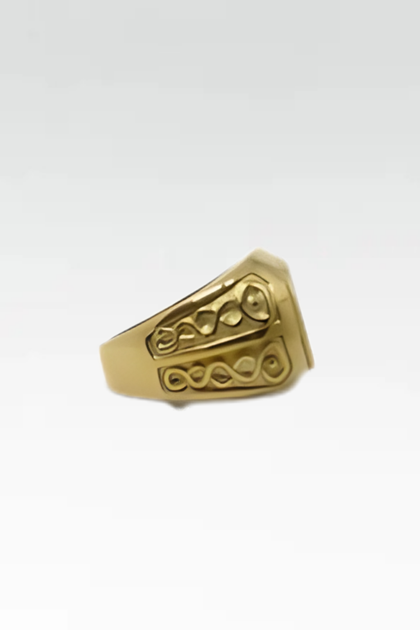Handmade Magic Rune Ring | Symbol of Protection, Power & Ancient Wisdom | Bronze, 925 Sterling Silver, Copper, 24K Gold Plated