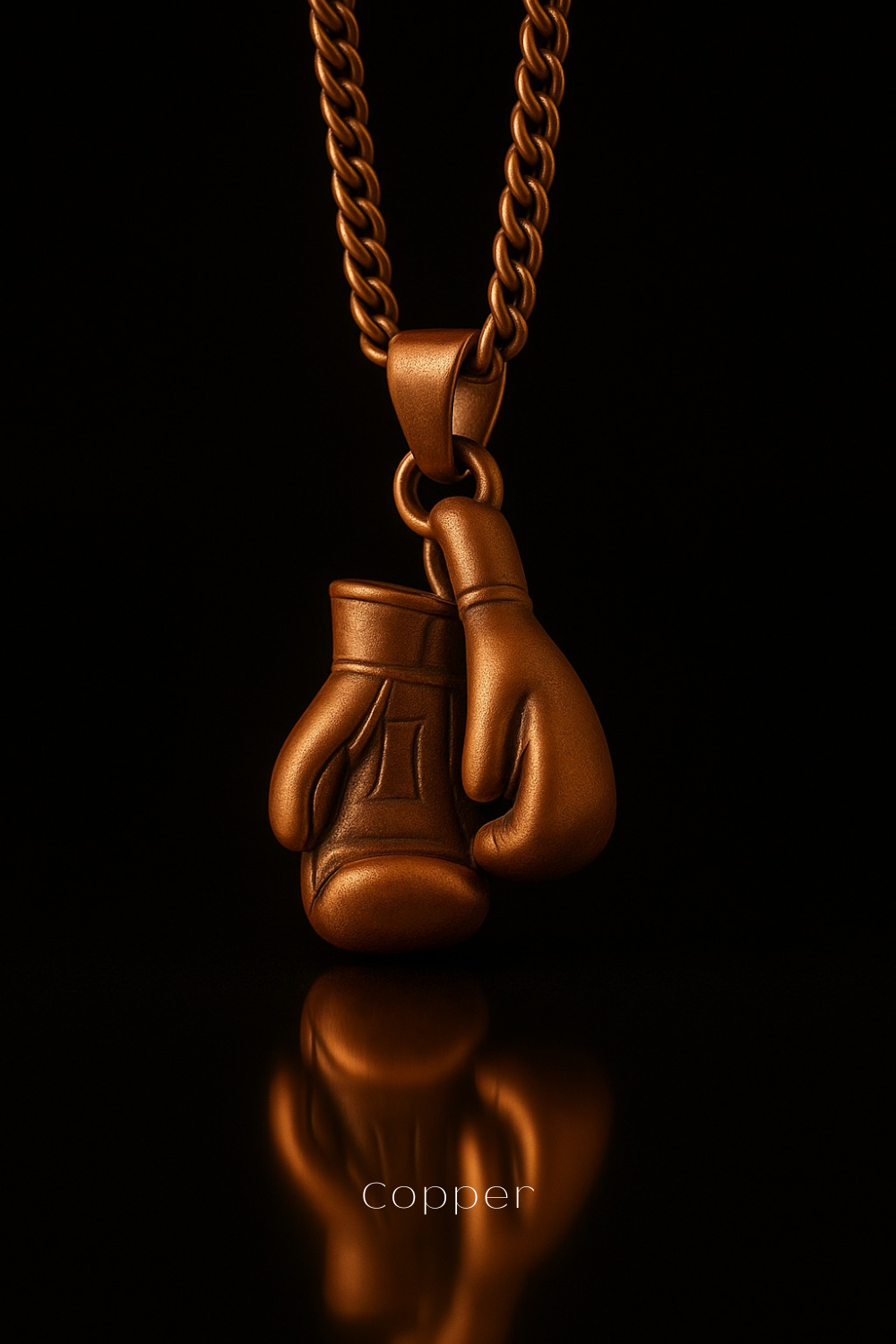 Rocky Movie Boxing Gloves Necklace | Symbol of Strength, Perseverance & Victory | 925 Sterling Silver, 24K Gold Plated, Bronze