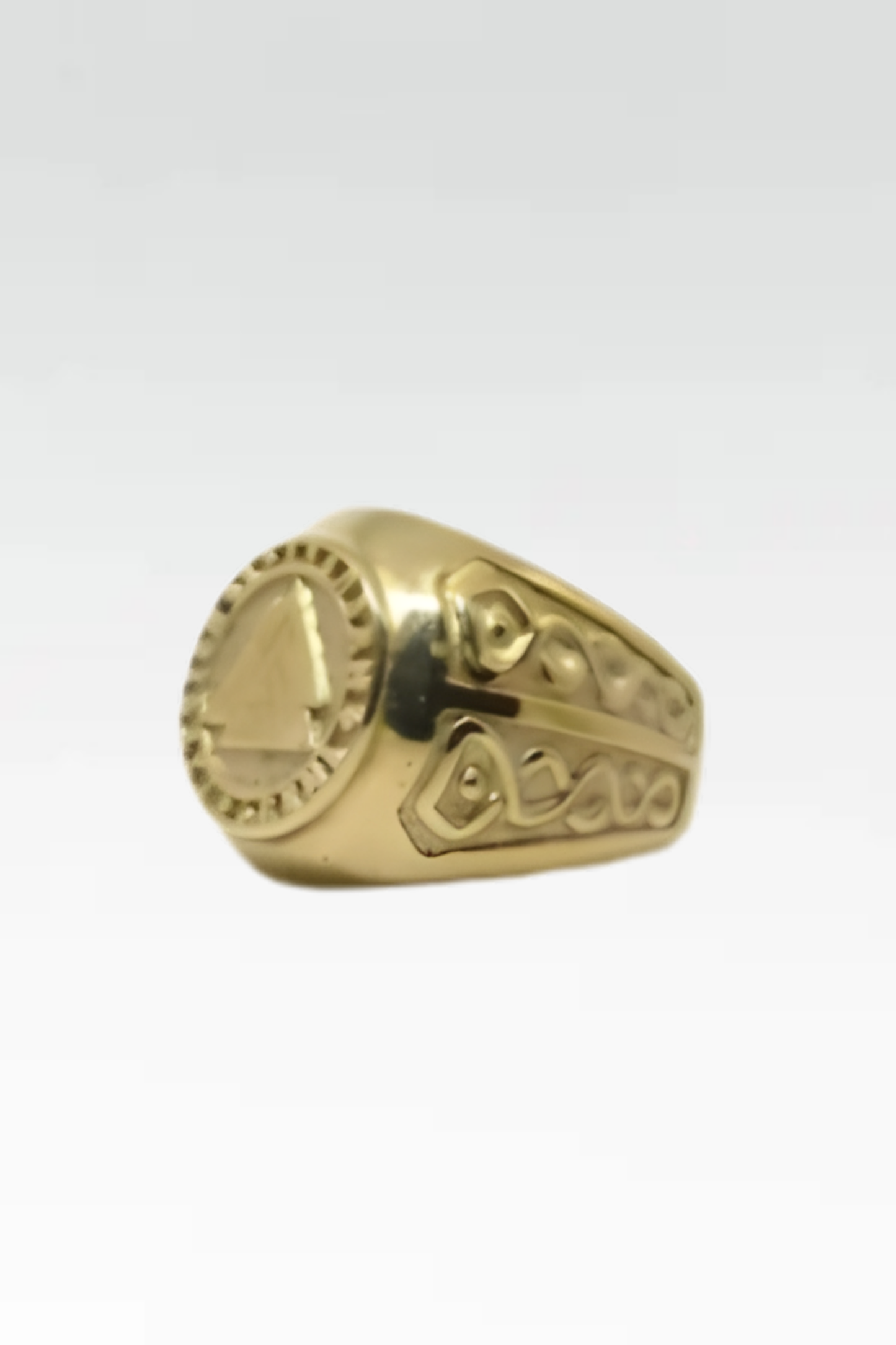 Handmade Magic Rune Ring | Symbol of Protection, Power & Ancient Wisdom | Bronze, 925 Sterling Silver, Copper, 24K Gold Plated