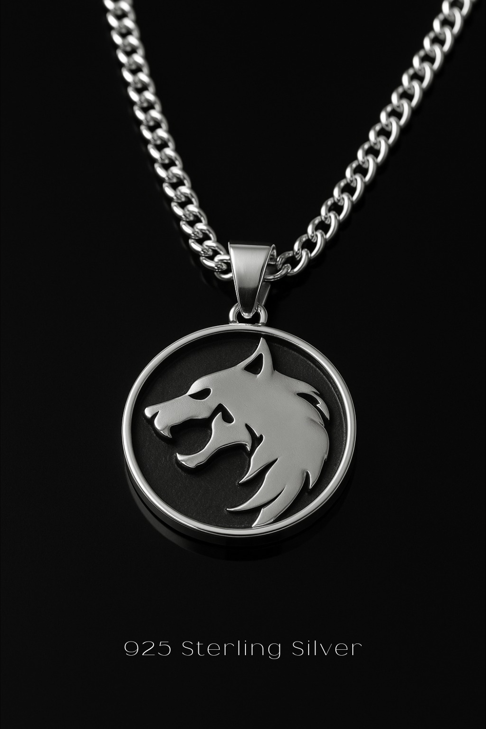 The Witcher Necklace | Symbol of Power, Instinct & Protection | Handmade Medallion in 925 Sterling Silver, 24k Gold Plated, Bronze