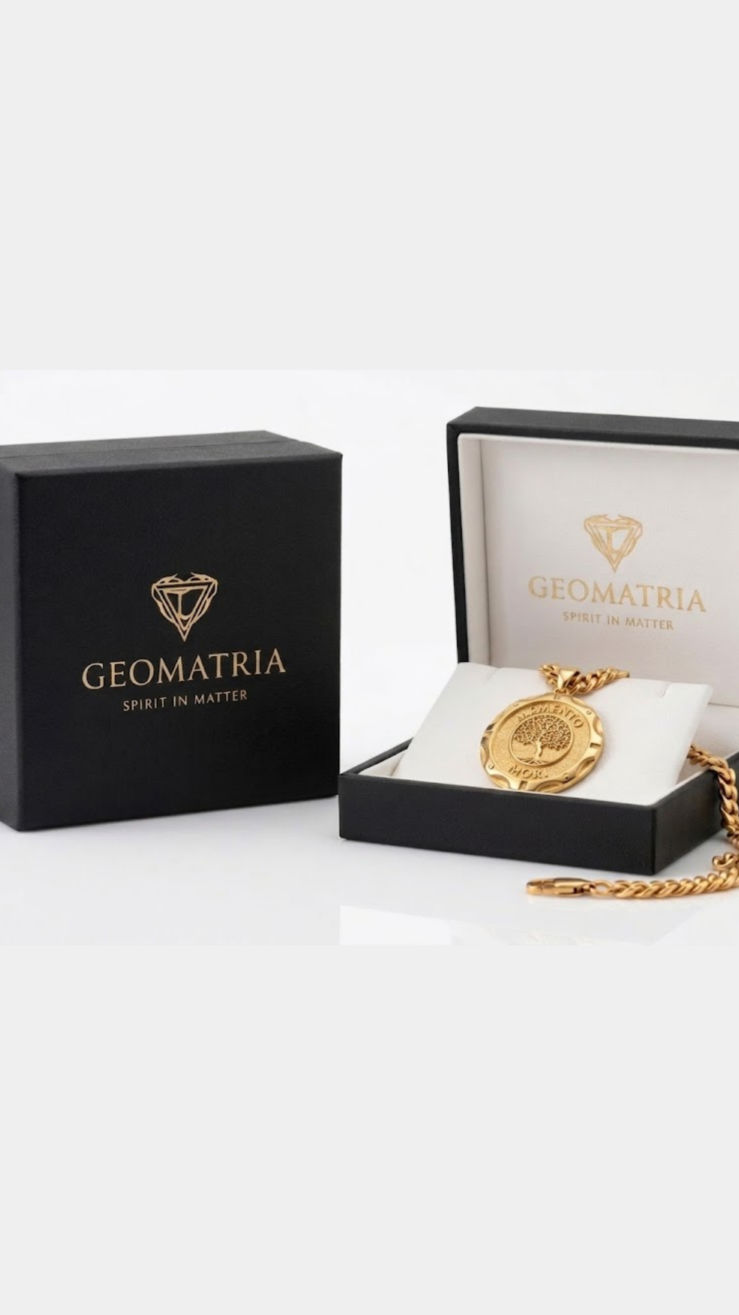 Bodhi Tree of Life Memento Mori Necklace | Handmade in 18k Gold | Mindfulness Symbol Pendant