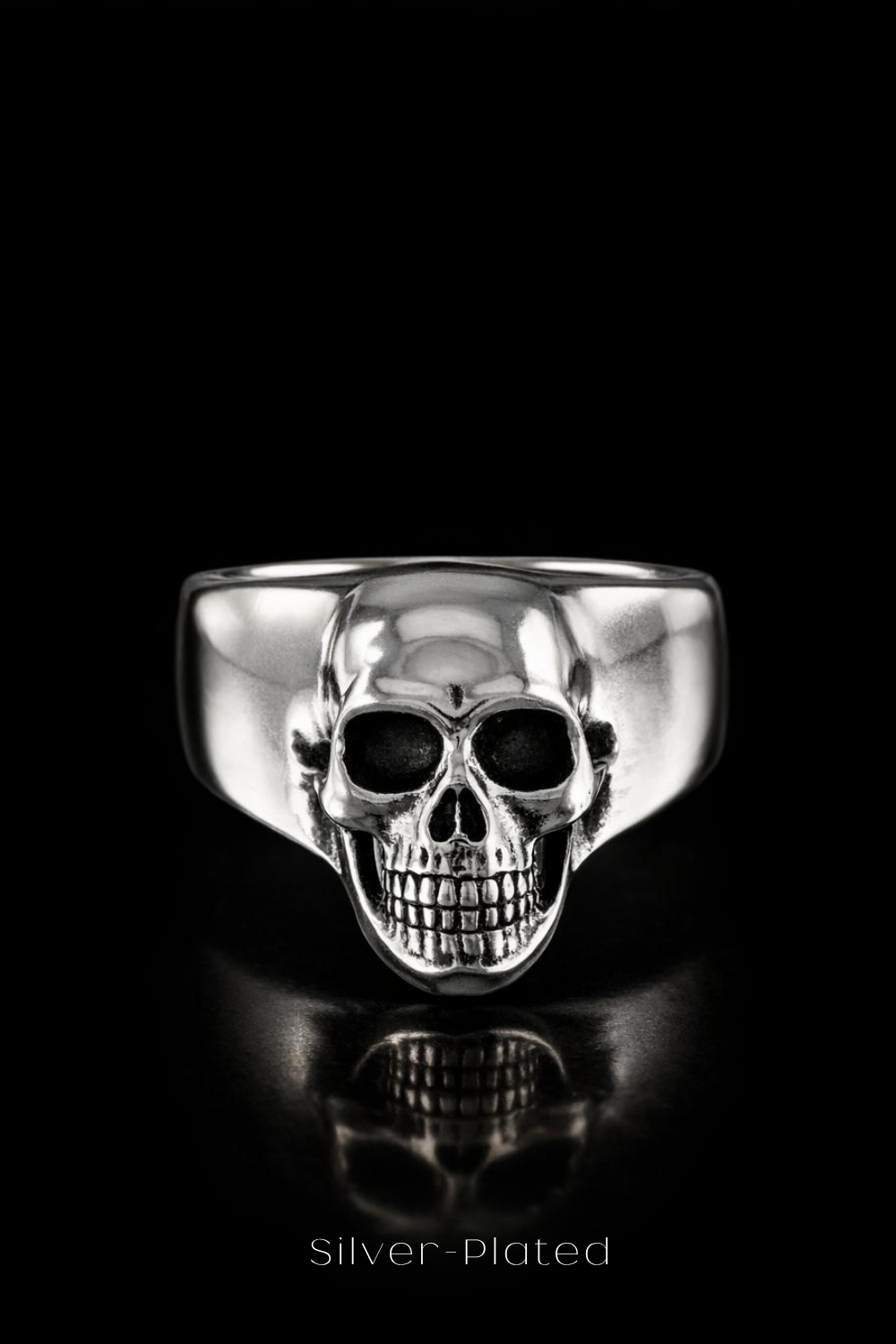Skull Signet Ring – Bronze & Silver-Plated Finish | Limited Edition