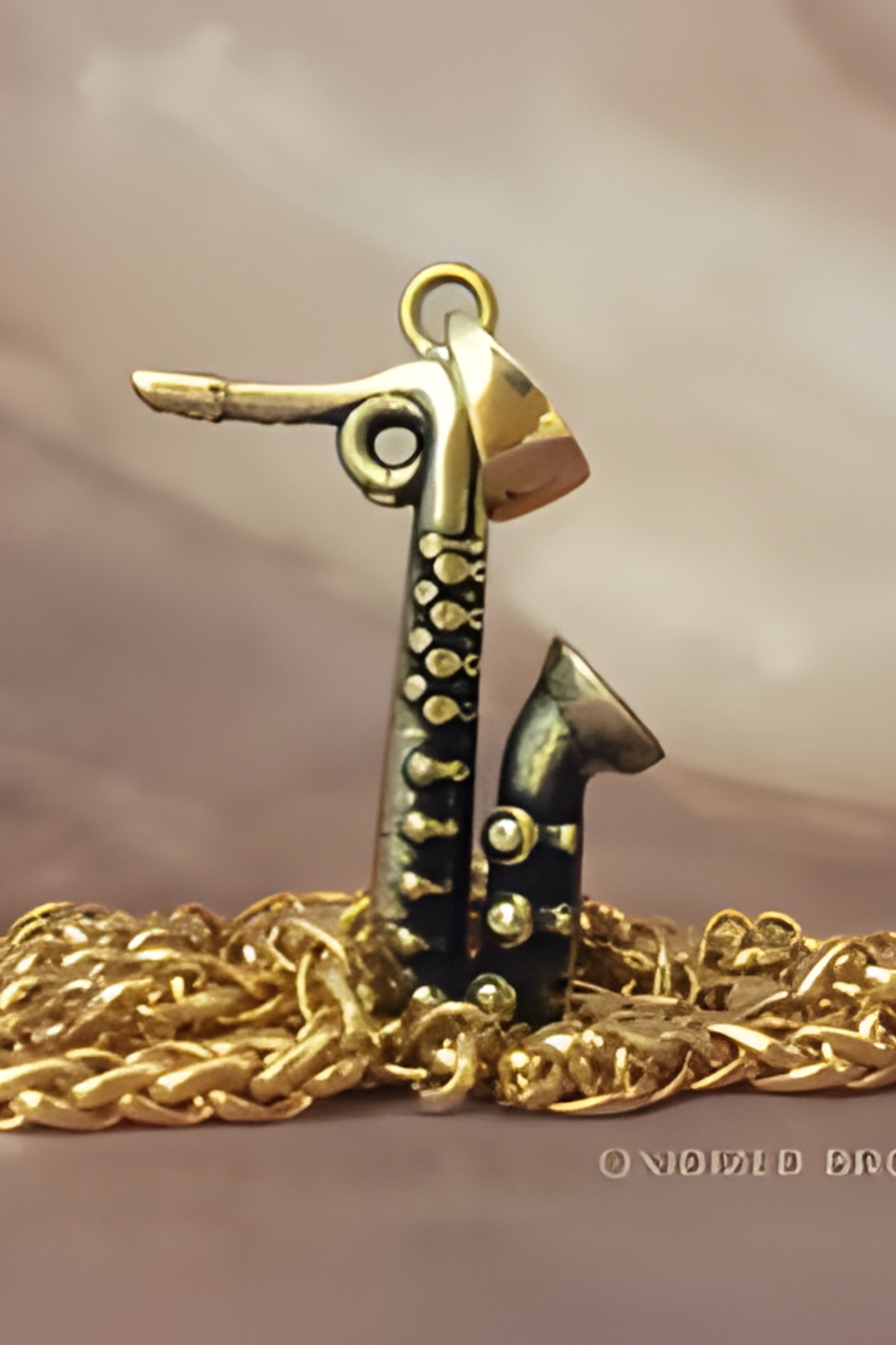 Handcrafted Saxophone Pendant Necklace | Handmade Music Lover Jewelry | Symbol of Jazz & Passion | Sterling Silver, Bronze, 24K Gold Plated