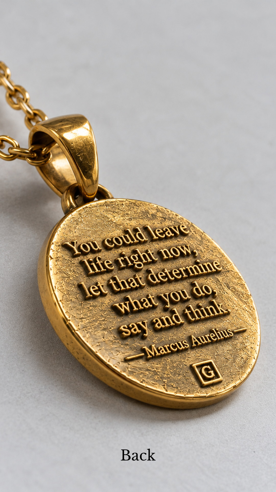 Memento Mori Necklace - Dual Metal Pendant | Symbol of Life, Death & Awareness | Handmade in 925 Sterling Silver & Bronze
