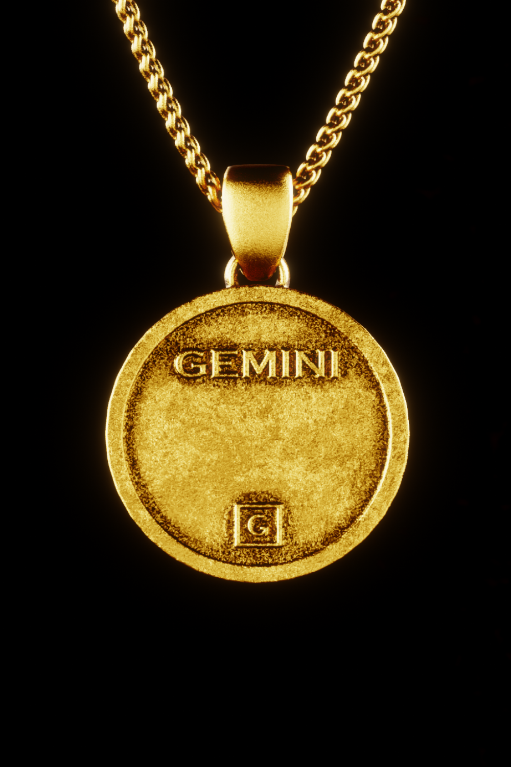 Collar de signo de zodiaco Géminis, collar personalizado, collar de bronce, collar de plata esterlina, collar chapado en oro de 24 km, encanto horóscopo