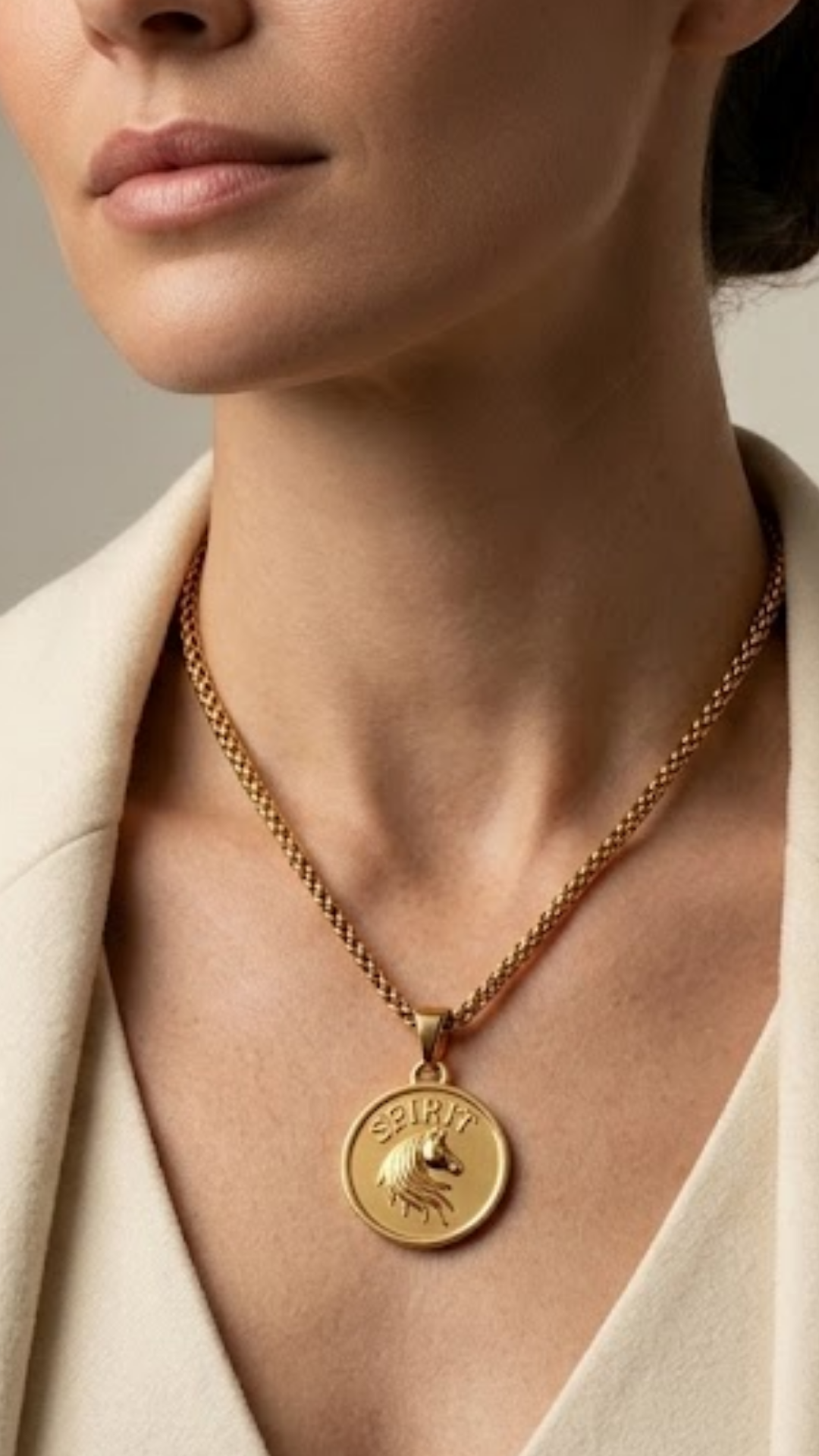 Collar Espíritu del Caballo | Hecho a Mano en Oro de 18k | Símbolo de Fuerza y Liberación