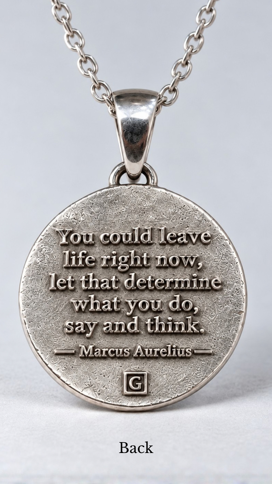Memento Mori Necklace - Dual Metal Pendant | Symbol of Life, Death & Awareness | Handmade in 925 Sterling Silver & Bronze