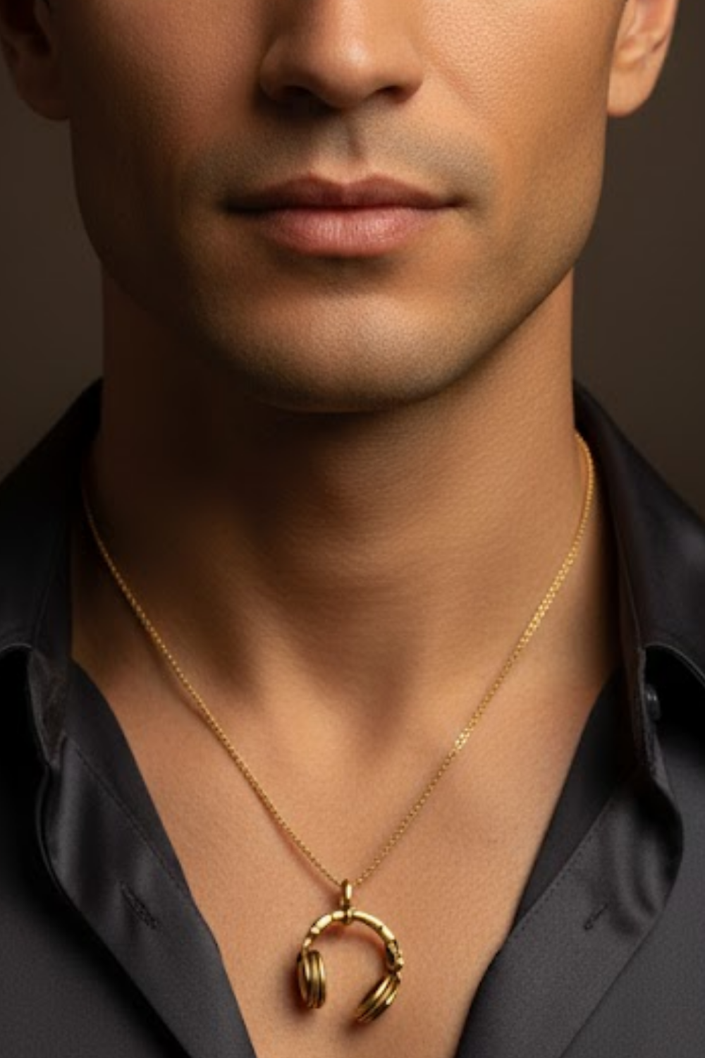 Headphones Necklace – Bronze & Silver-Plated Finish | Limited Edition