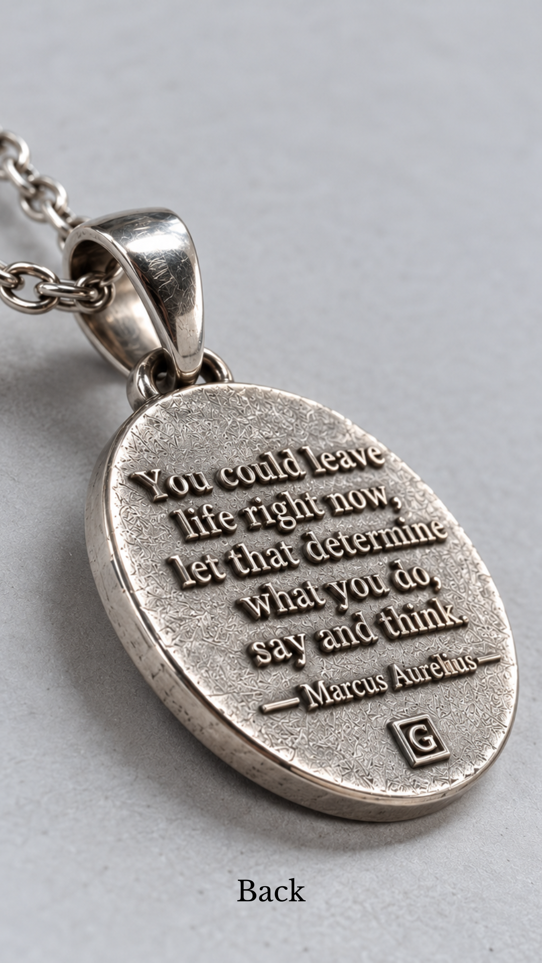 Memento Mori Necklace - Dual Metal Pendant | Symbol of Life, Death & Awareness | Handmade in 925 Sterling Silver & Bronze