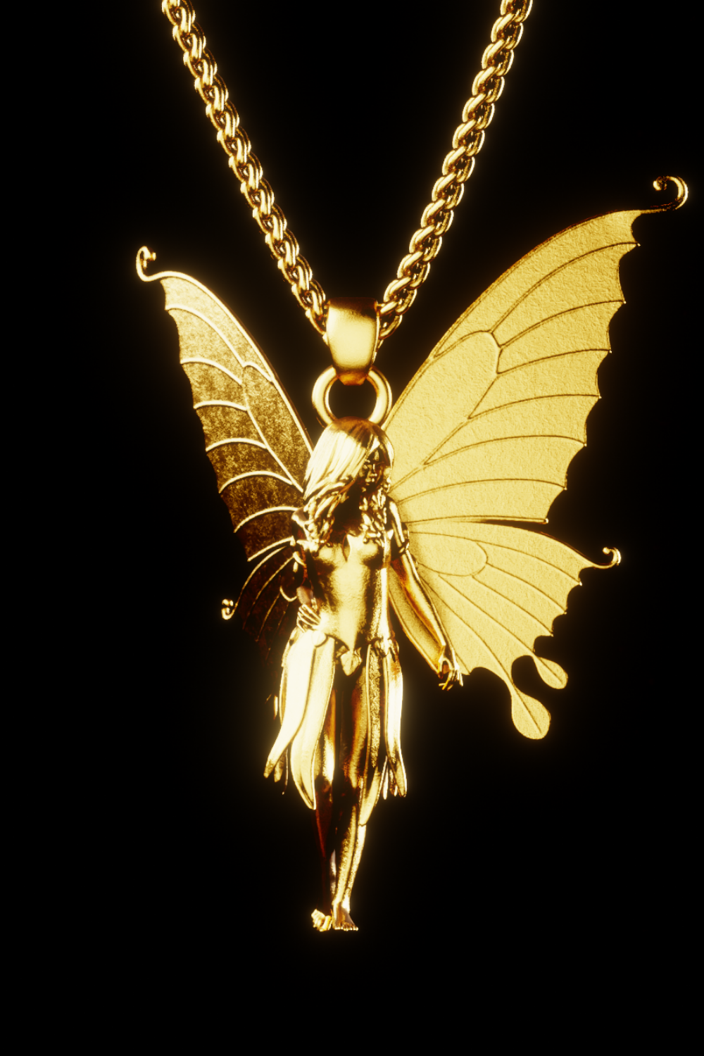 Virgo Zodiac Necklace in 18K Gold – Handmade Astrology Pendant of Purity & Wisdom