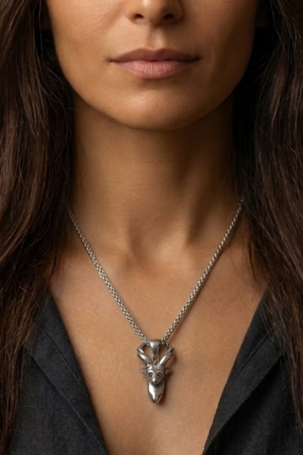 Capricorn Necklace | Symbol of Strength & Success | Astrology Pendant | Handmade in 925 Sterling Silver, 24k Gold Plated, Copper, Bronze
