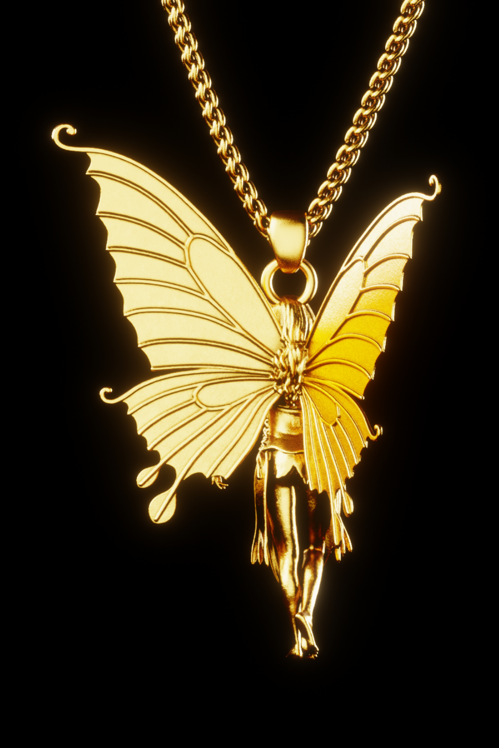 Virgo Zodiac Necklace in 18K Gold – Handmade Astrology Pendant of Purity & Wisdom