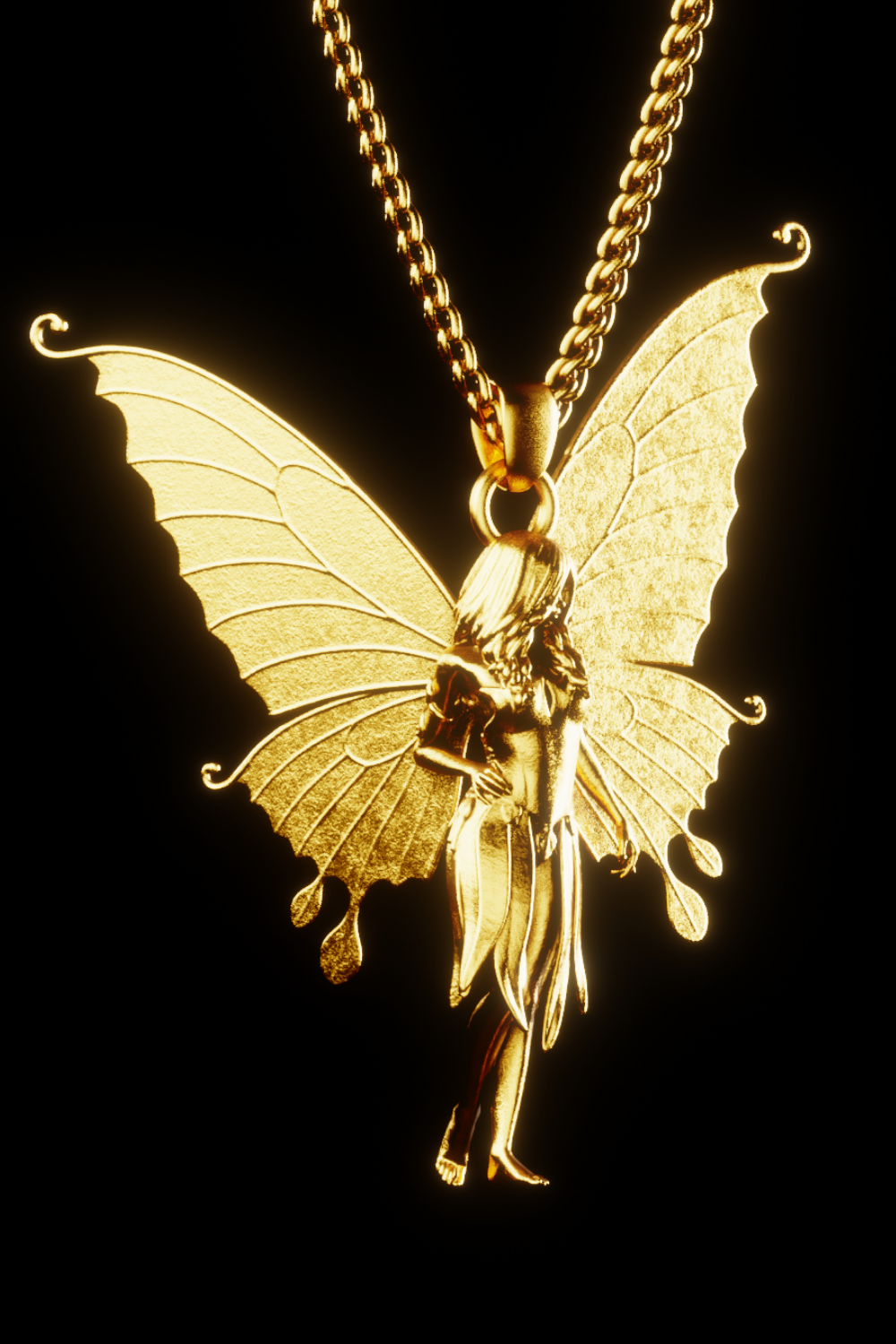 Virgo Zodiac Necklace in 18K Gold – Handmade Astrology Pendant of Purity & Wisdom