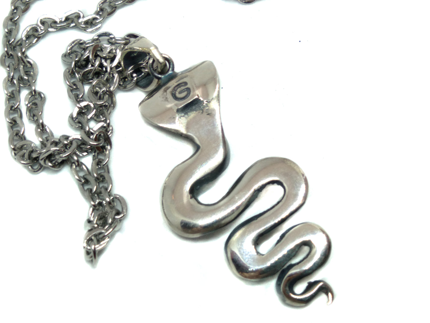 Collar Cobra, en bronce, plata de ley 925, baño de oro de 24k, para hombre y mujer 