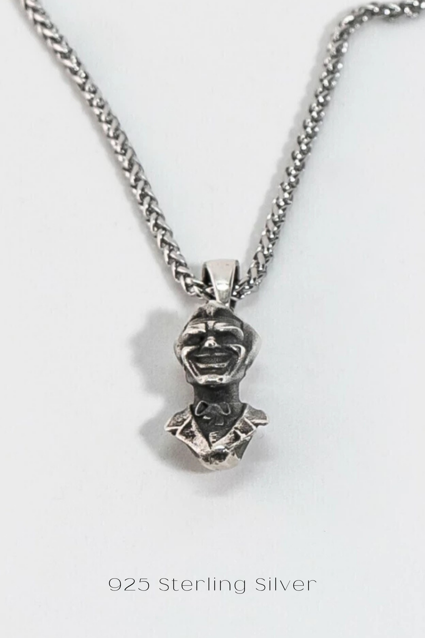 Joker Necklace â Handmade Pendant in Bronze, 925 Sterling Silver & 24K Gold Plated | Symbol of Duality & Mystery